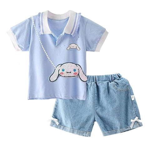 Girls Polo Tee Shorts & Sling