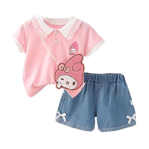 Girls Polo Tee Shorts & Sling