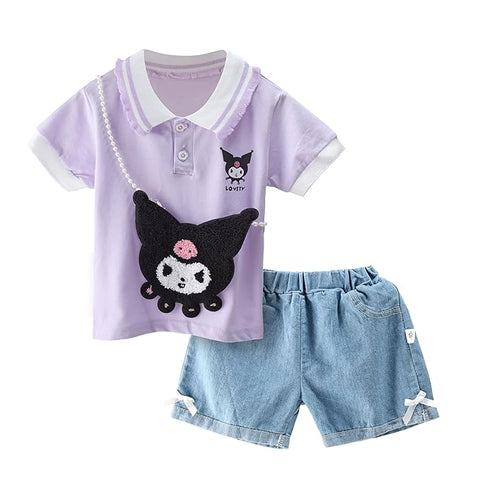 Girls Polo Tee Shorts & Sling