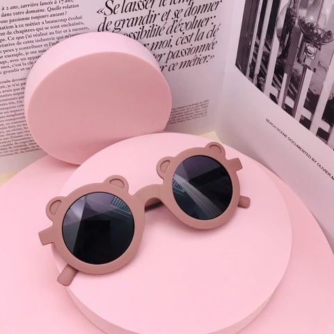 Playful Bear🐻 Charm: Kids' Cartoon Sunglasses 👓 for Sun-Kissed Adventures
