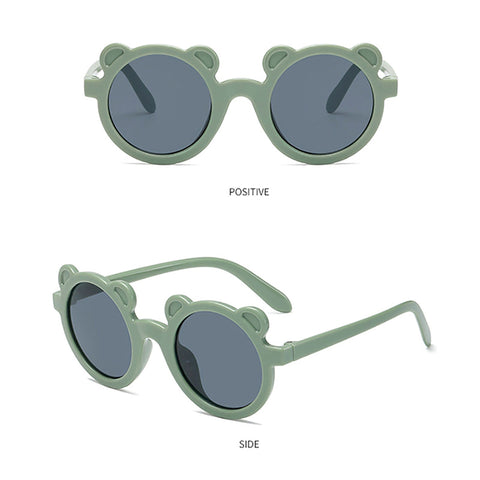 Playful Bear🐻 Charm: Kids' Cartoon Sunglasses 👓 for Sun-Kissed Adventures