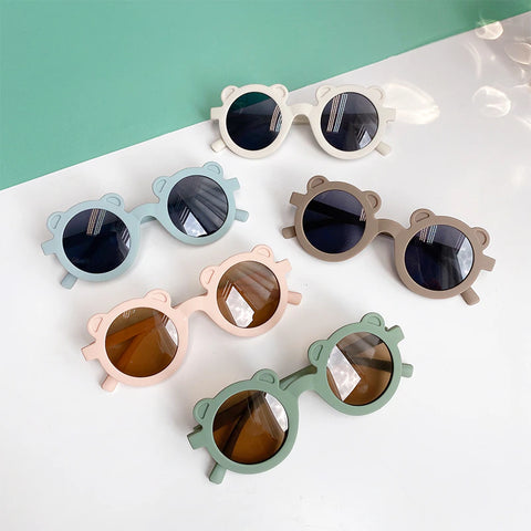 Playful Bear🐻 Charm: Kids' Cartoon Sunglasses 👓 for Sun-Kissed Adventures