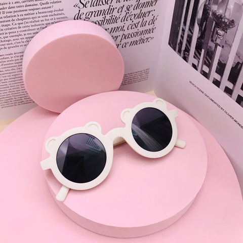 Playful Bear🐻 Charm: Kids' Cartoon Sunglasses 👓 for Sun-Kissed Adventures