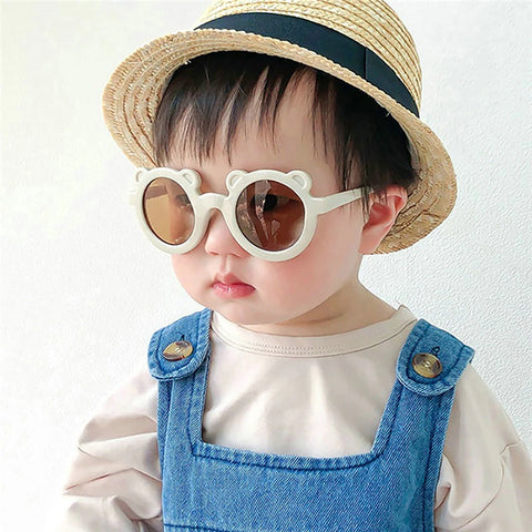 Playful Bear🐻 Charm: Kids' Cartoon Sunglasses 👓 for Sun-Kissed Adventures