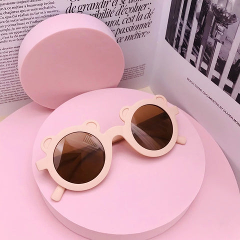 Playful Bear🐻 Charm: Kids' Cartoon Sunglasses 👓 for Sun-Kissed Adventures