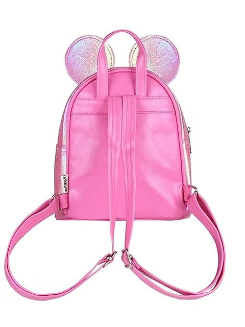 Girl’s Luxurious Shiny Dark Pink 💕Glitter Sequins Cartoon Mini Bag Backpack Party Picnic Fancy Fashion School Bag Backpack for Girls