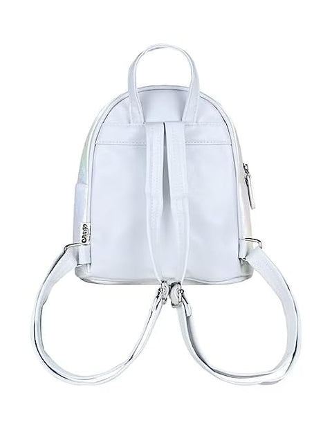 Girl’s Luxurious Shiny White Glitter Sequins Cartoon Mini Bag Backpack Party Picnic Fancy Fashion School Bag Backpack for Girls