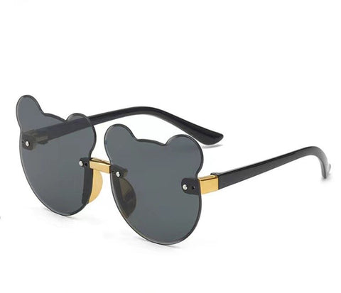 Trendy Rimless Cartoon Bear Sunglasses 🕶️ for Kids (Age 2-10) - Adorable Eye Protection! 🌞
