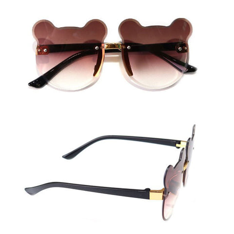 Trendy Rimless Cartoon Bear Sunglasses 🕶️ for Kids (Age 2-10) - Adorable Eye Protection! 🌞