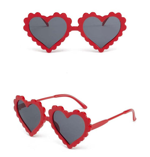 🌈 Love Heart Sunglasses for Kids (Ages 2-10) - Spread Love and Style Under the Sun! 💖