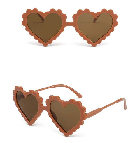 🌈 Love Heart Sunglasses for Kids (Ages 2-10) - Spread Love and Style Under the Sun! 💖
