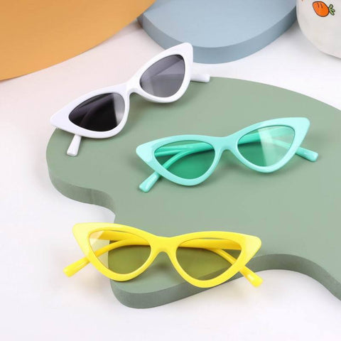 Trendy Triangle Cat Eye 😺 Sunglasses  🕶️for Kids (Ages 2-10)