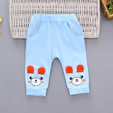 Kids Cartoon Stripe Print Cotton Half Sleeve T-shirt and Shorts Clothing Set for Infant Toddler Baby Boy Girl