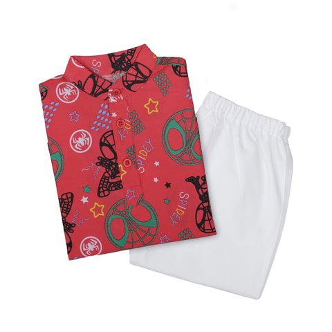 Boys Superhero Print Traditional Ethnic wear Kurta Pyjama Festival Clothes for Boys