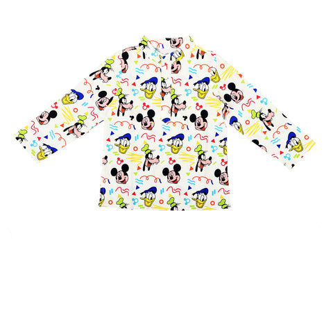 Disney Mickey & Friends Cartoon Print Kid's Ethnic Traditional Kurta with Dhoti Pants for Boys 1 to 8 Years