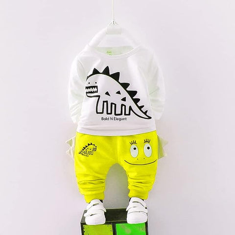Cute Bunny Cartoon Print T-Shirt with Zipper Hoodie Jacket & Pants 3 Piece Winter Clothing Set for Infant Toddler Kids
