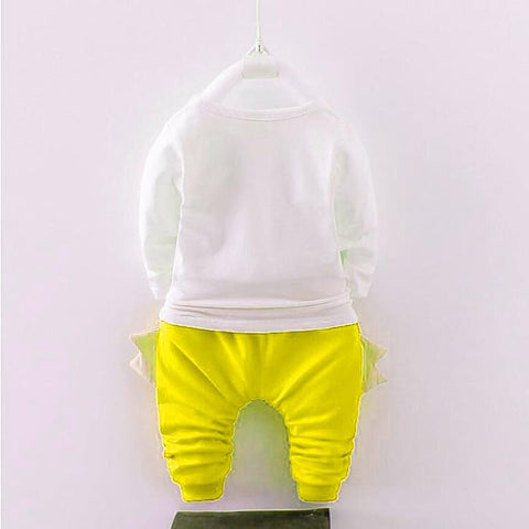 Cute Bunny Cartoon Print T-Shirt with Zipper Hoodie Jacket & Pants 3 Piece Winter Clothing Set for Infant Toddler Kids