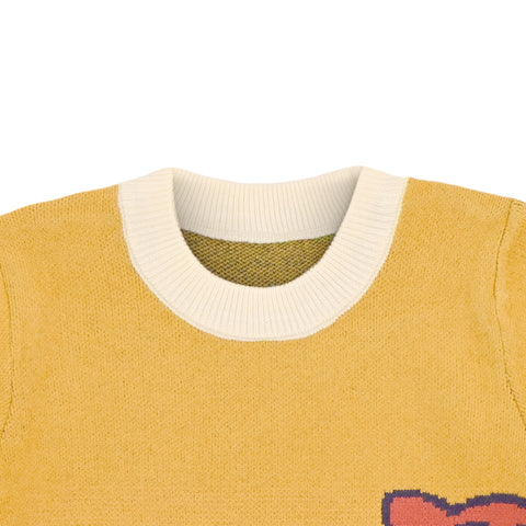Kids' Cartoon Tiger Print Winter Sweater