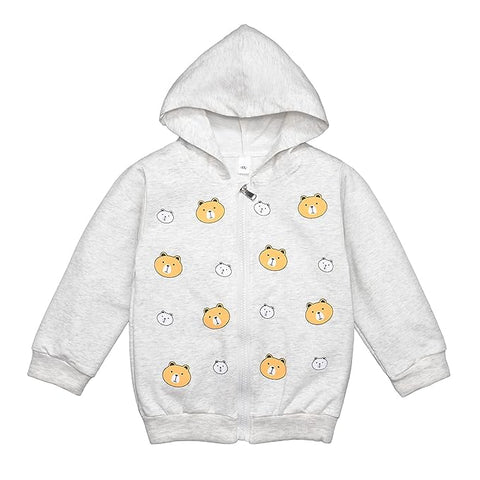 Kids Teddy Bear Pre-Winter Cotton Hoodie Sweatshirt