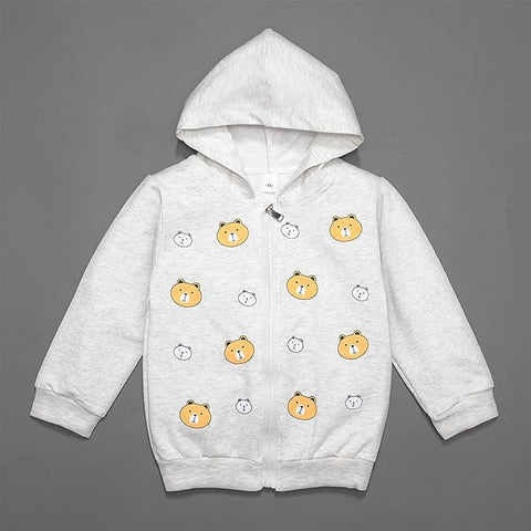 Kids Teddy Bear Pre-Winter Cotton Hoodie Sweatshirt