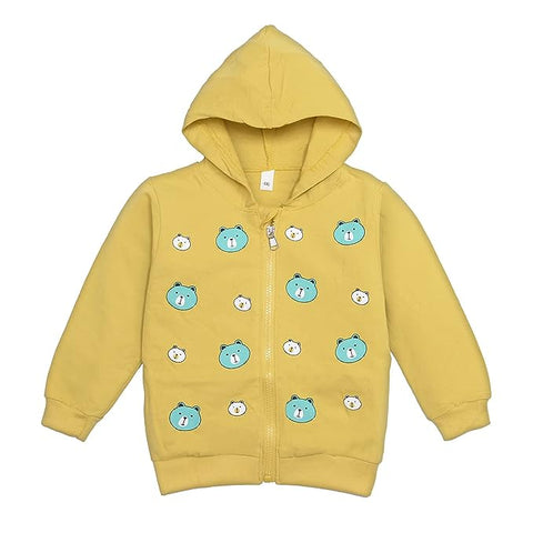 Kids Teddy Bear Pre-Winter Cotton Hoodie Sweatshirt