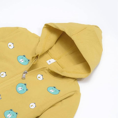 Kids Teddy Bear Pre-Winter Cotton Hoodie Sweatshirt