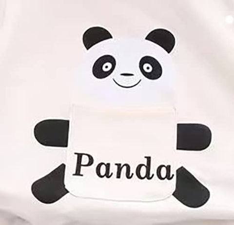 Kid's Cartoon Panda T-shirt & Denim Shorts Set