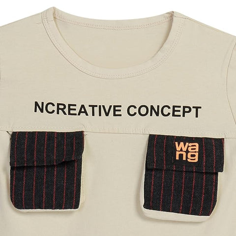 Classy Stripe T-shirt & Shorts Set for Boys