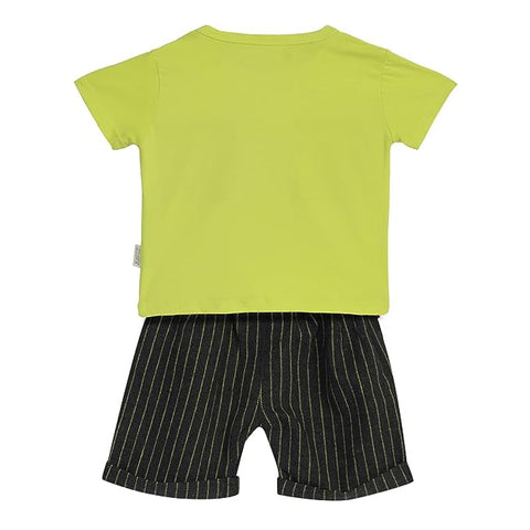 Classy Stripe T-shirt & Shorts Set for Boys