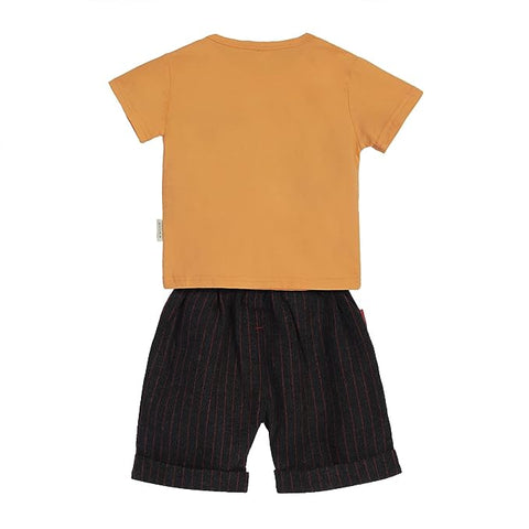 Classy Stripe T-shirt & Shorts Set for Boys