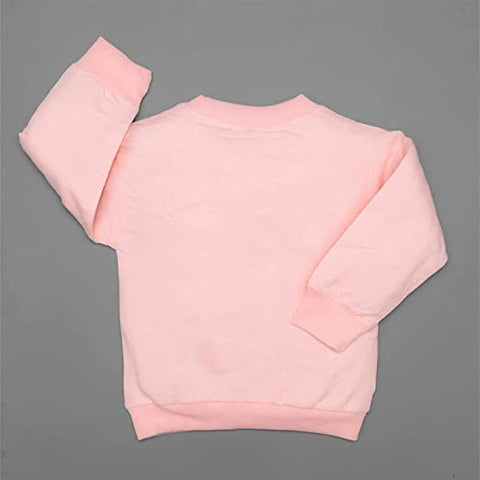 Girl's Full Sleeve Unicorn Print Prewinter Cotton T-shirt