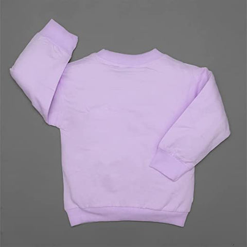 Girl's Full Sleeve Unicorn Print Prewinter Cotton T-shirt