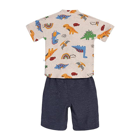 Kid's Cotton Blend Shirt and Shorts Set for Infant Toddler Baby Boys
