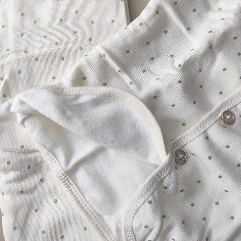 Newborn Pure Cotton Full Sleeve Fleece Lined Front Open Shirt and Pyjama Luxury Thermal Clothing Set for Newborn Infant Baby Boy n Girl