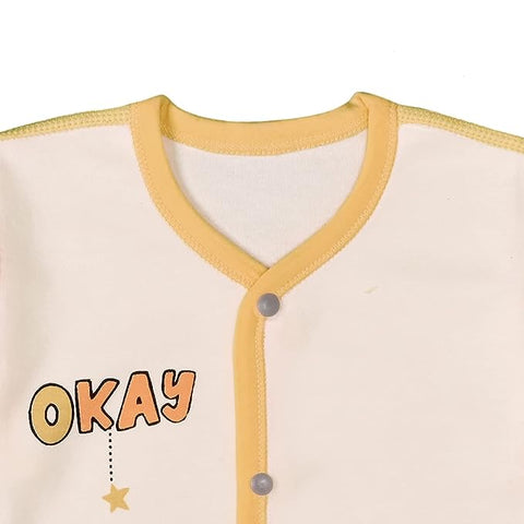 Baby Boy Girl Cozy Full Sleeve Bunny Cartoon Print Front Open Shirt Pajama Baba Suit for Newborn Infant Kids