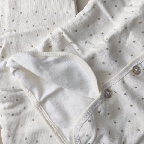 Newborn Baby Pure Cotton Warm Fleecy Full Sleeve Front Open Shirt Pajama Baba Suit