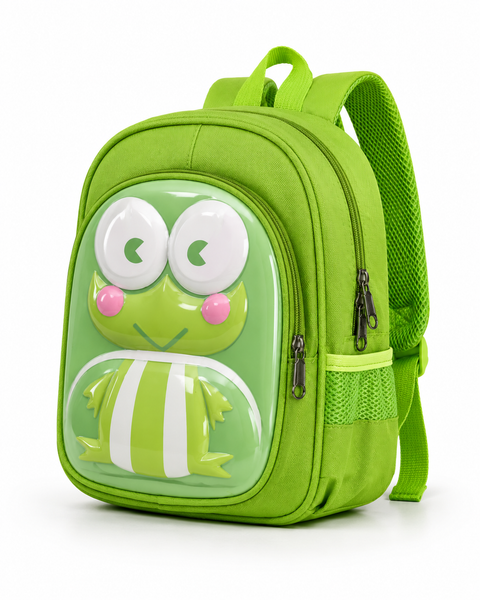 Cute 3D Frog Kids Backpack School Bag for Boys n Girls