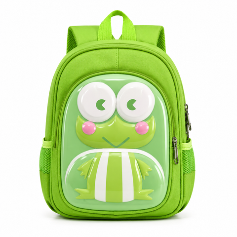Cute 3D Frog Kids Backpack School Bag for Boys n Girls