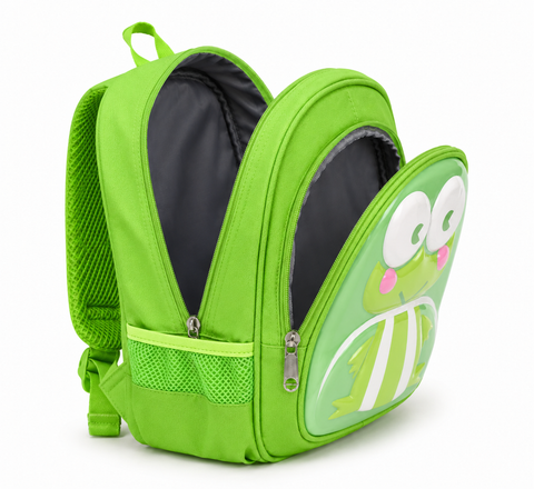 Cute 3D Frog Kids Backpack School Bag for Boys n Girls