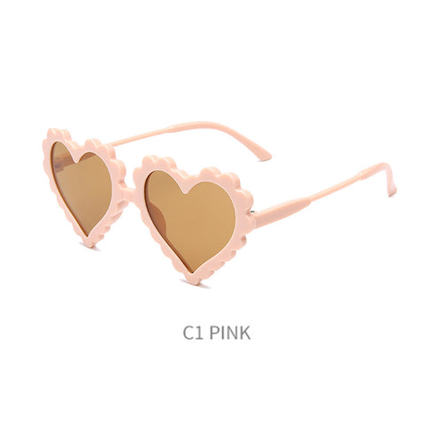 🌈 Love Heart Sunglasses for Kids (Ages 2-10) - Spread Love and Style Under the Sun! 💖