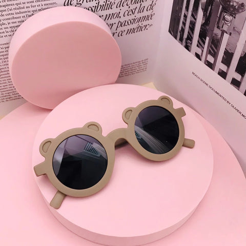 Playful Bear🐻 Charm: Kids' Cartoon Sunglasses 👓 for Sun-Kissed Adventures