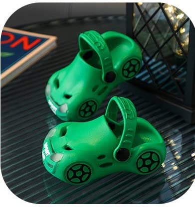 Kids Stylish Car LED Light Slip-on Clogs Sandal Slipper Footwear for Infant Toddler Baby Boys Girls