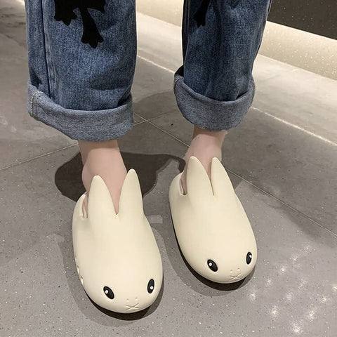 Kids Cute Bunny Rabbit Slip-on Summer Clogs Sandals
