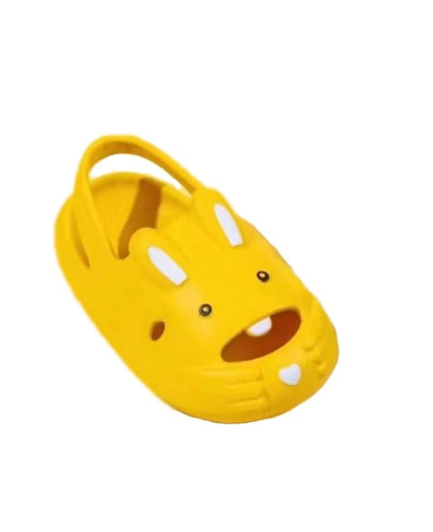 Kid's Trendy Cartoon Bunny Rabbit Open Toe Slip-on Clogs Sandals Summer Footwear for Little Boys and Girls