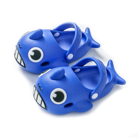Shark Fish Kids Home Party Slip-on Clogs Sandals Slide On for Boys and Girls from 1 to 8 Years