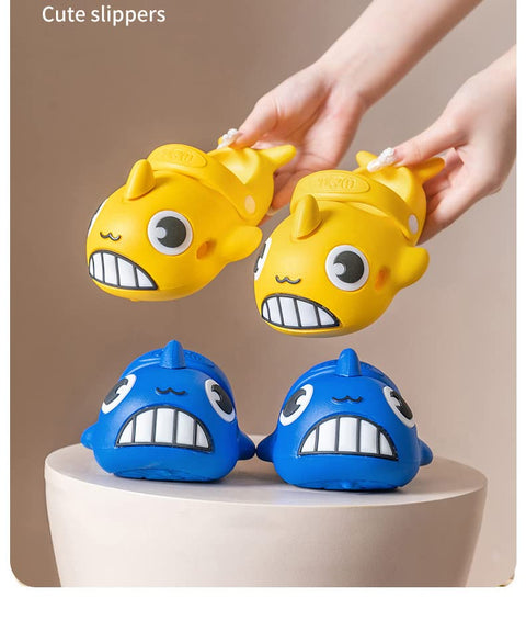 Shark Fish Kids Home Party Slip-on Clogs Sandals Slide On for Boys and Girls from 1 to 8 Years