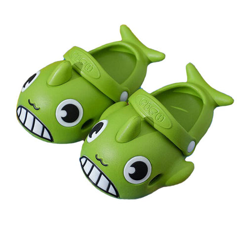 Shark Fish Kids Home Party Slip-on Clogs Sandals Slide On for Boys and Girls from 1 to 8 Years