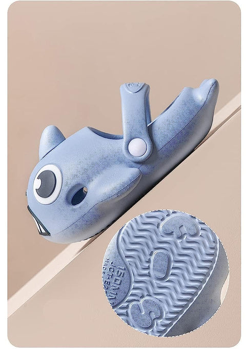Shark Fish Kids Home Party Slip-on Clogs Sandals Slide On for Boys and Girls from 1 to 8 Years