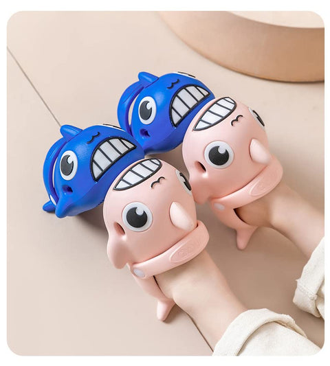 Shark Fish Kids Home Party Slip-on Clogs Sandals Slide On for Boys and Girls from 1 to 8 Years