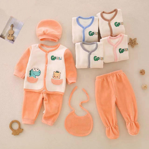 Newborn Soft Warm Winter 5 Piece Gift Set for Baby Boy & Girl